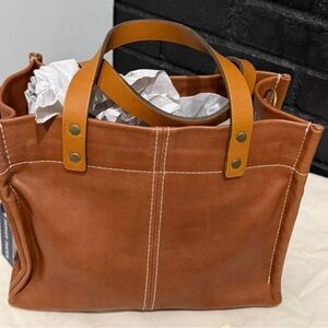 ISO (In Search Of) Parker Thatch small Mimi Leather Tote Bag